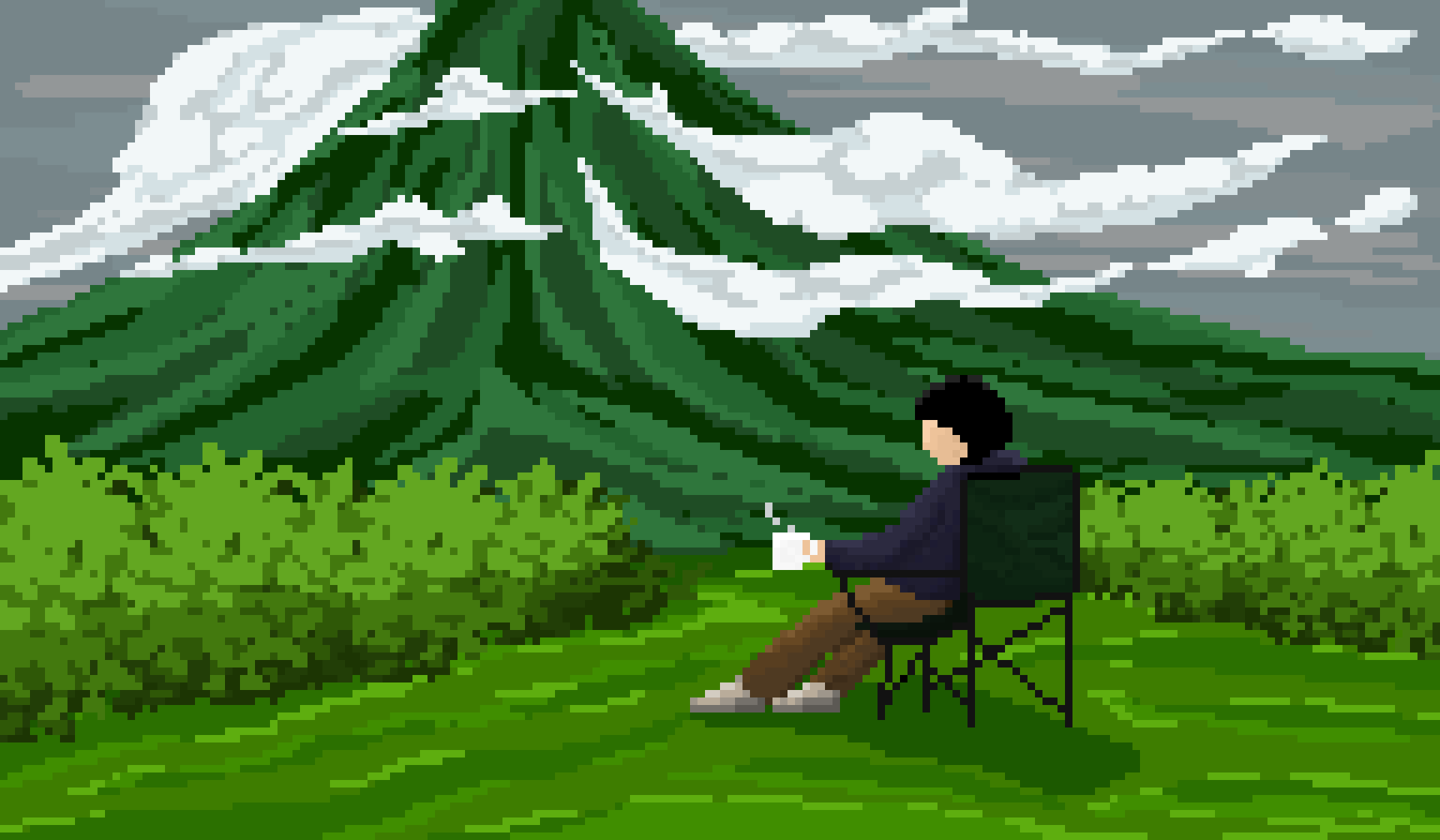 camp with mayon